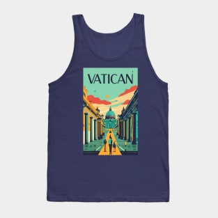 A Vintage Travel Art of the Vatican - Vatican City Tank Top